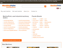 Tablet Screenshot of machinepoint.com